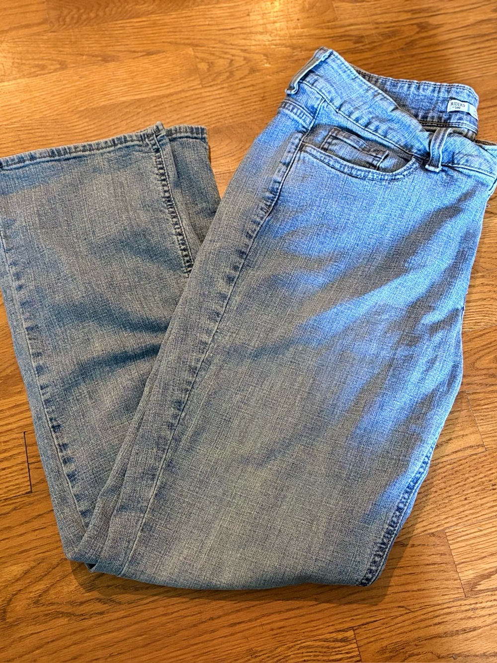 Lee Mid Rise Straight Leg Jeans - Light Blue